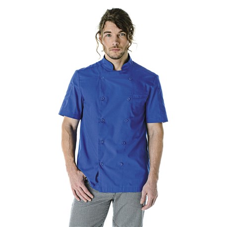 Modern Essential Short Sleeve Chef Coat (CW4413) - On Sale